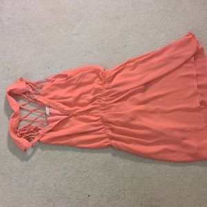 Coral summer dress, size M